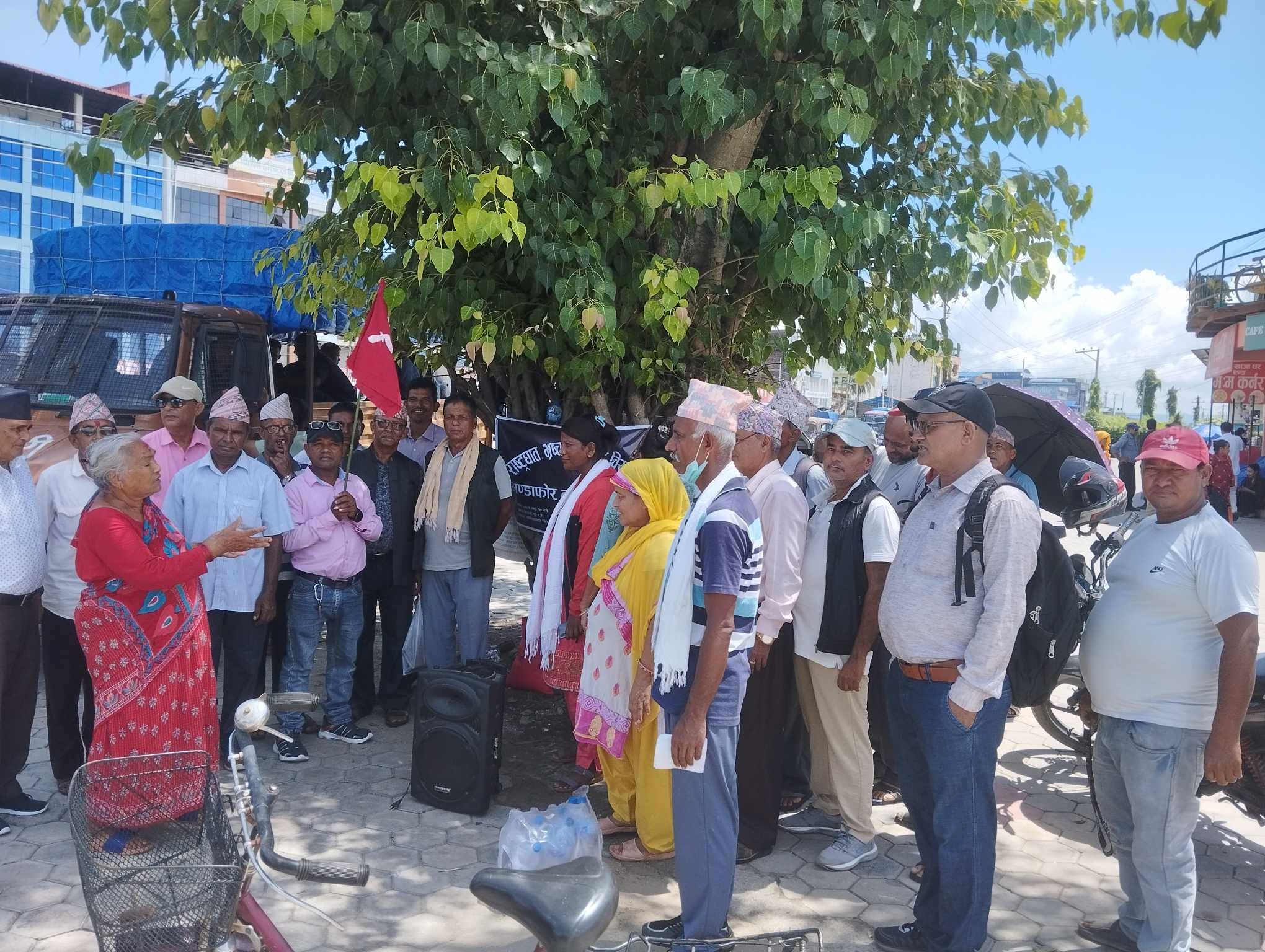 क्रान्तिकारी कम्युनिस्ट पार्टीद्वारा चौबिसकोठीमा राष्ट्रघात, भ्रष्टाचार र महँगीविरुद्ध विरोध सभा सम्पन्न