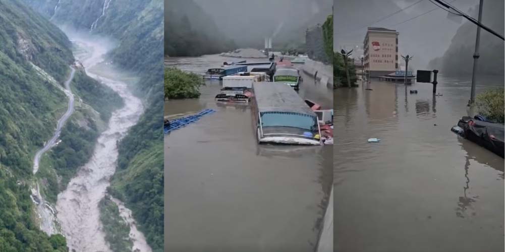 बाढीमा परी १२ नेपाली र ६ चिनिया नागरिकसहित १८ जना बेपत्ता, ९ जनाको उद्धार