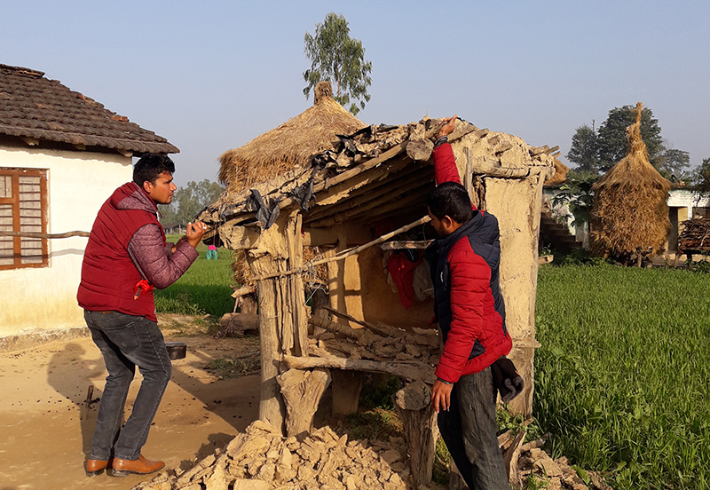 कञ्चनपुरमा ३९ वटा छाउगोठ भत्काइयो