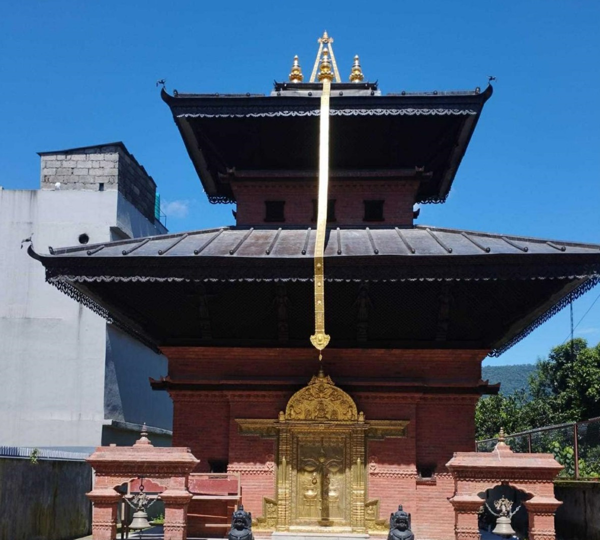 पोखरामा बन्यो भैरव मन्दिर