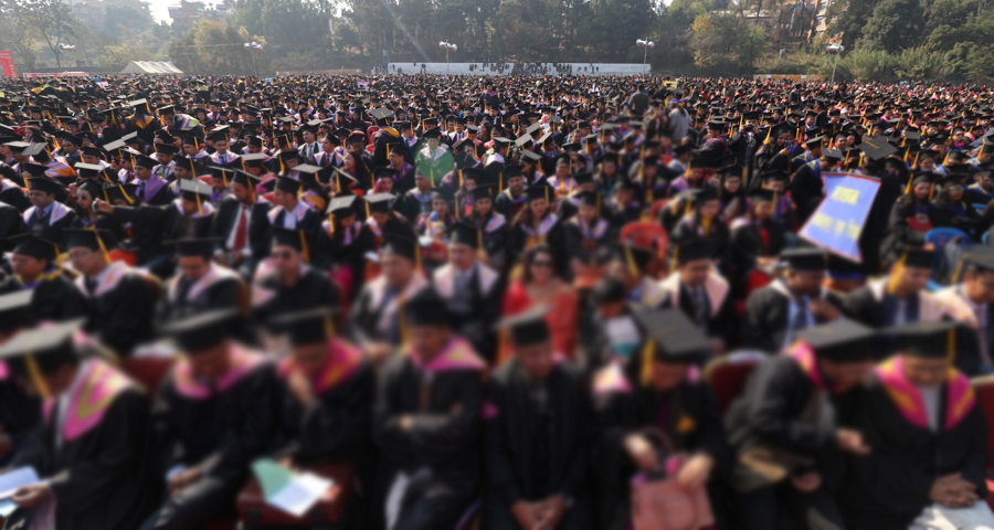 त्रिविको दीक्षान्त समारोहमा सोह्र हजार विद्यार्थी दीक्षित