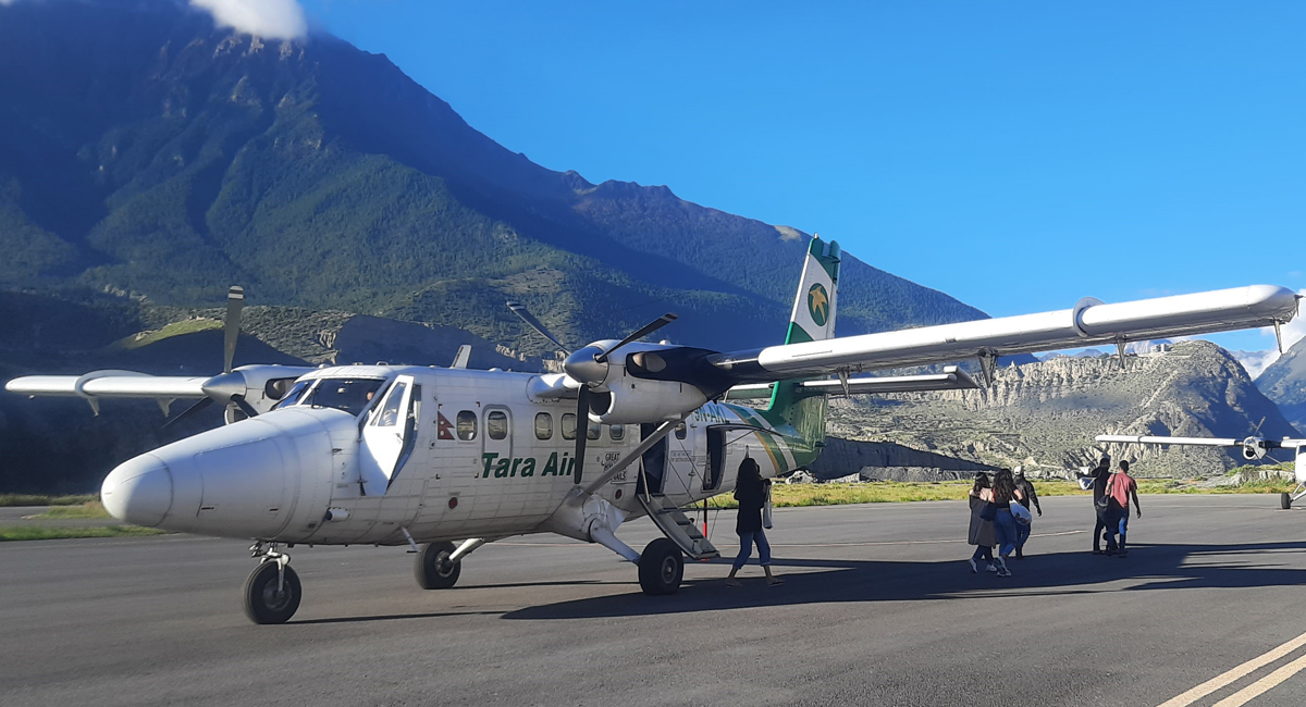 पोखरा-जोमसोम हवाई सेवा तीन महिनाका लागि स्थगित