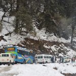 हिमपातका कारण मध्यपहाडी लोकमार्ग अवरुद्ध