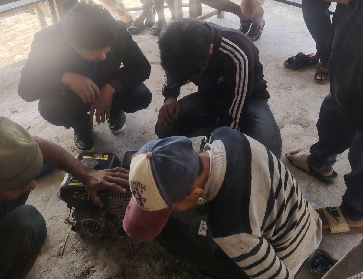 म्याग्दीमा विद्यार्थीलाई पढाइसँगै सीपमूलक तालिम